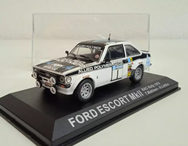 Ford Escort MK II T.Makinen 1975 1/43 IXO Display Box