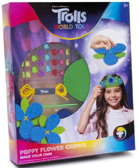 DREAMWORKS TROLLS WORLD Tour Make Your Own Poppy Flower Crown 640007