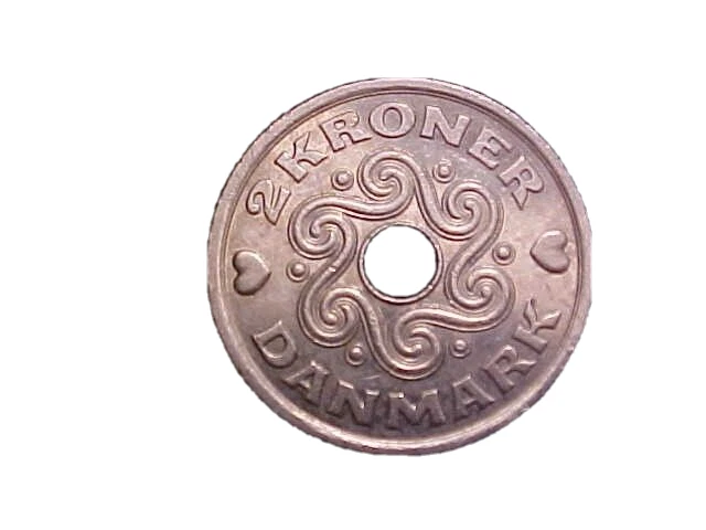 1997 Denmark 2 Kroner KM# 874 - Very Nice High Grade Collector Coin!-c1658xux