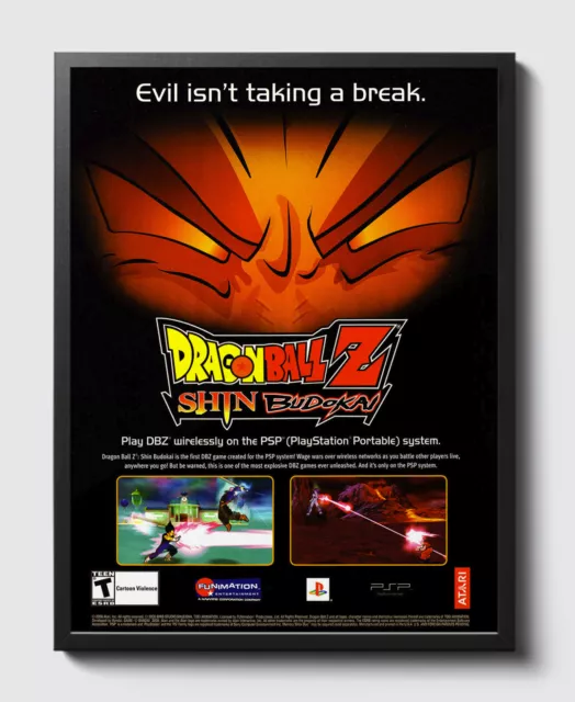 Dragon Ball Z Budokai Tenkaichi 3 Print Ad Game Poster Art PROMO Original  PS2