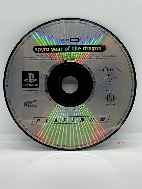 Jeu Spyro Year Of The Dragon PS1 - Version PAL FR Complète (boîte, Notice) - Très Bon état