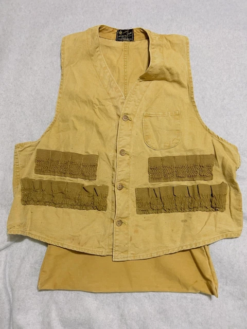 【vintage】HETTRICK MFG.CO HUNTING VEST Vintage American Field Sportswear Vest Hettrick Mfg. Brown