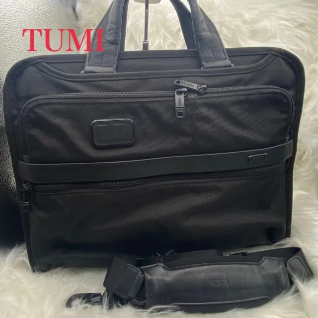 Tumi Used  Briefcase/Black/26108D2/Alpha 2/Organizer Portfolio/Used Bag