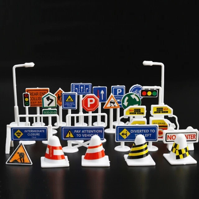 Panneaux Routiers Enfants Jouet 40 Mini Panneaux De Signalisation Jouets Pour Jeux De Simulation Routi 801429