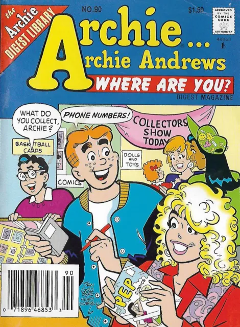 Archie Andrews, "Where Are You" Digest Comic Magazine No. 90 December 1993