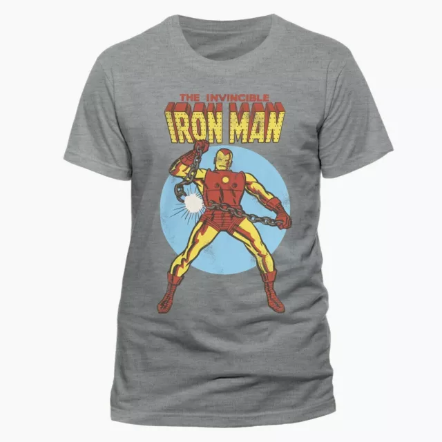 Iron Man Invincible T Shirt Official Marvel Comics Tony Stark Avengers NEW