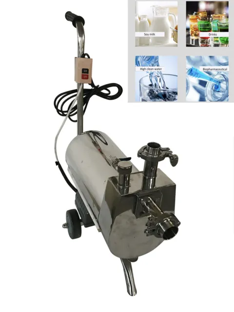 Movable 110V 0.75KW Stainless Steel Self-priming Sanitary Beverage Pump 3 Ton/H