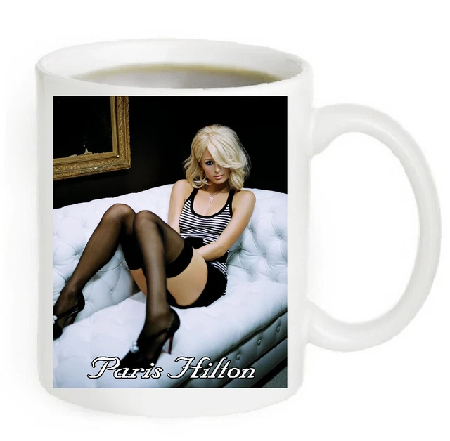 Paris Hilton Photo Coffee Mug, 11oz. The Photo Is Printed on both sides #PH13