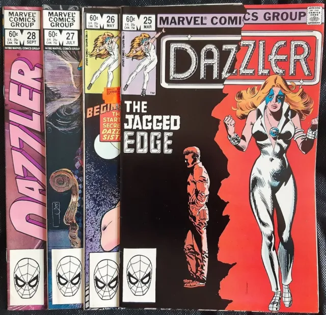 DAZZLER, 4 Issues # 25-28, Marvel Comics, 1983