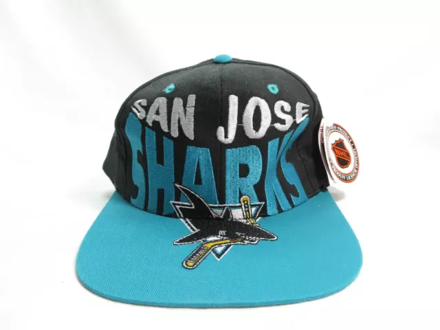 San Jose Sharks 90s Vintage Original Visor Hat New Nhl Hockey 