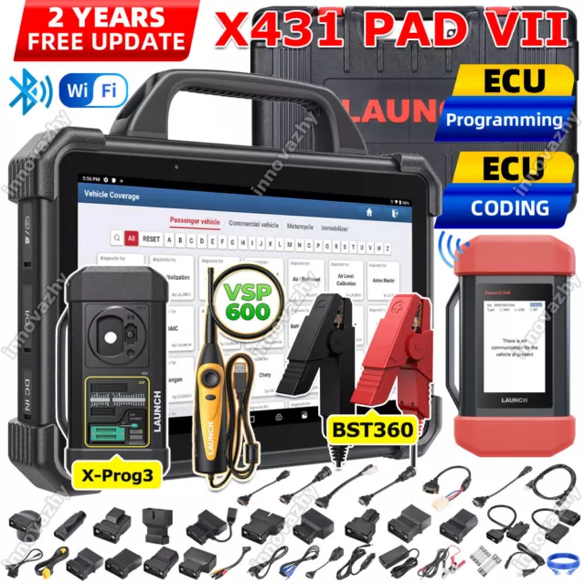 LAUNCH X431 PAD VII Pro X-PROG3 Car Diagnostic Scanner Tool IMMO Key Programming