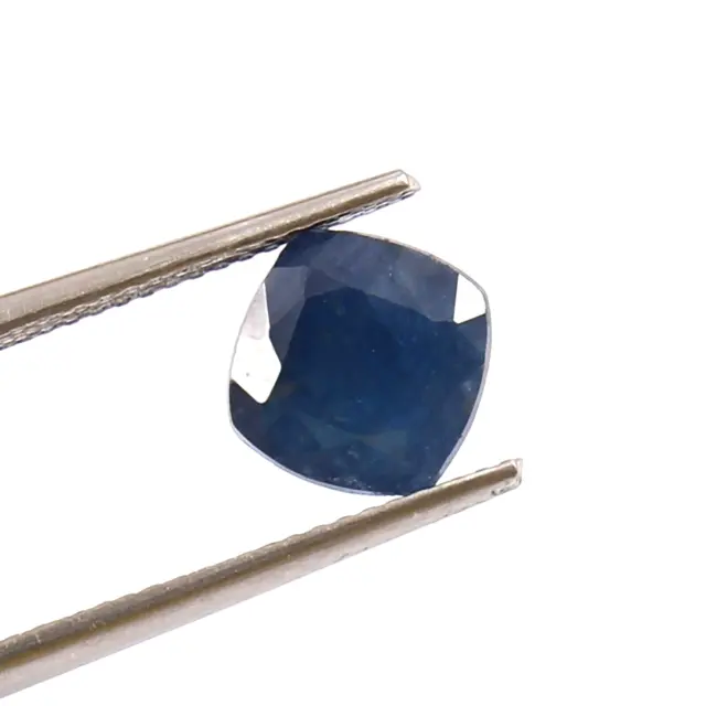 AAA Natural African Blue Sapphire Loose CERTIFIED Cushion Gemstone Cut 3.35 Ct