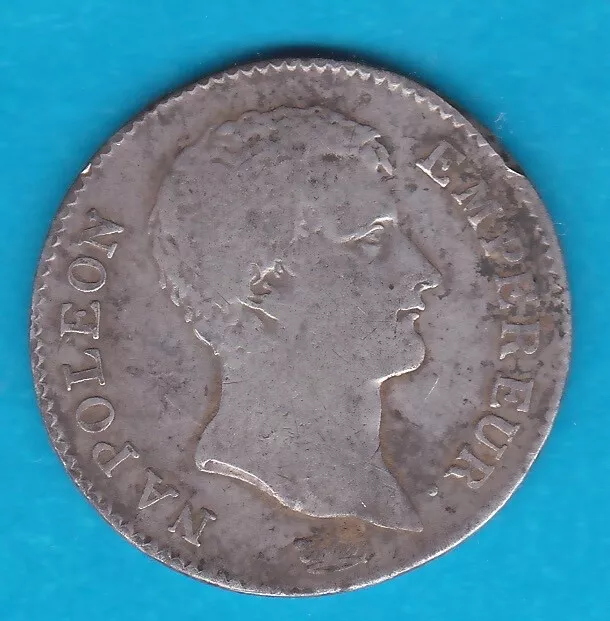 1 Franc Napoléon I Empereur  An 13 A  Argent    Port Grouppé si plusieurs Lots