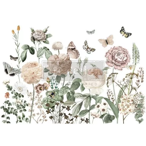 Todas las flores - rediseño con calcomanía de transferencia de muebles Prima Decor