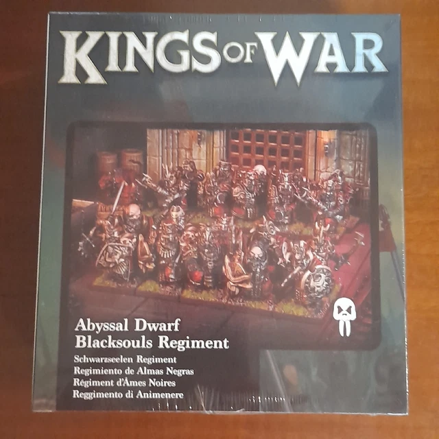 KINGS OF WAR ABYSSAL DWARF BLACKSOULS (20) Sealed Warhammer Infernal