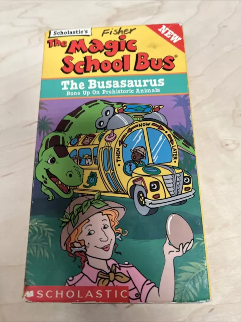 SCHOLASTIC THE MAGIC School Bus Busasaurus VHS Video Tape Kidsvision ...