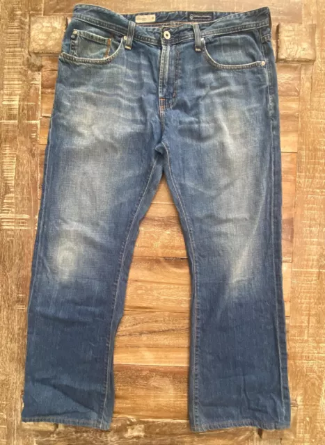 AG Adriano Goldschmied The Bootcut Fillmore Blue Jeans Men's 36x32 Made in USA