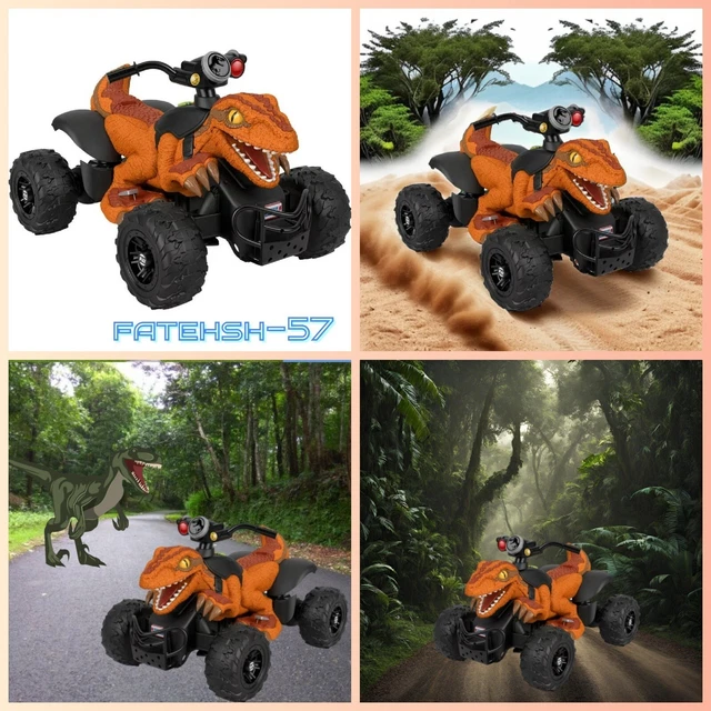 POWER WHEELS JURASSIC World Dino Racer BatteryPowered RideOn ATV