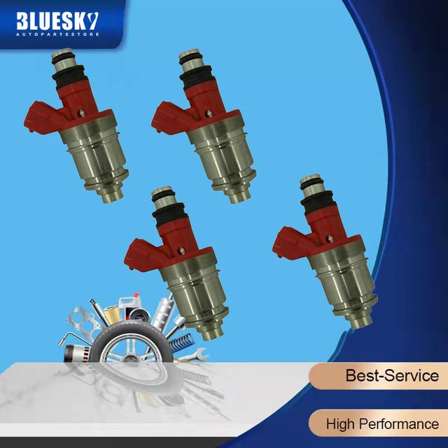 4 FUEL INJECTORS for HOLDEN RODEO TF 4ZE1 2.6L to 9/1990 Beige Top