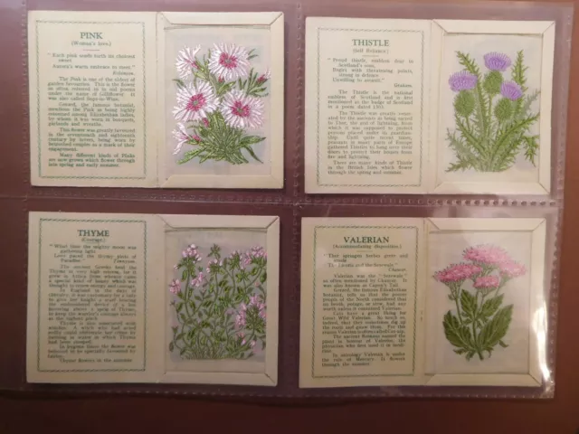 KENSITAS SILK FLOWERS 2nd Series Medium Collection Of 4 Silks 1935