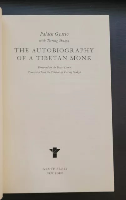 The Autobiography of a Tibetan Monk / Palden Gyatso signed book rare 3