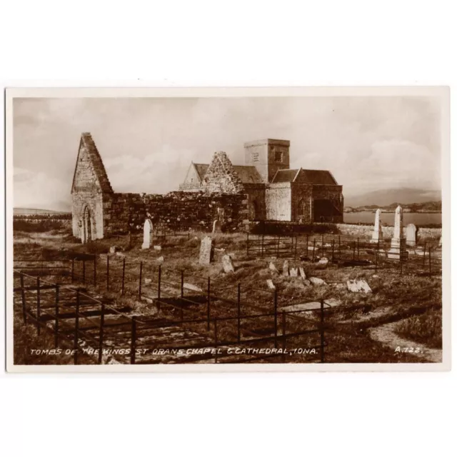 IONA Tombs of the Kings St Orans Chapel & Cathedral RP Postcard Unused