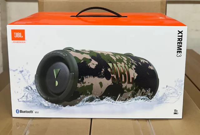 JBL Xtreme 3 Rechargeable Portable Wireless Bluetooth iPhone Speaker CAMO NEW