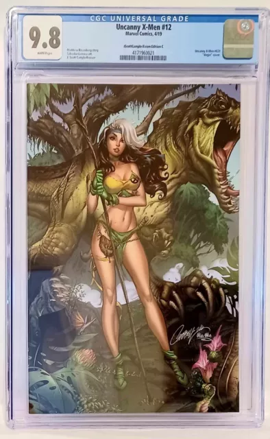 UNCANNY X-MEN #12 J Scott Campbell Virgin Variant CGC 9.8 (Marvel Comics, 2019)