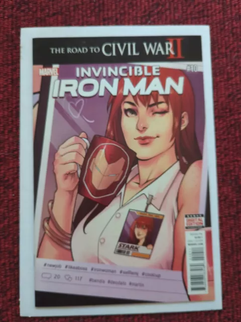 Invincible Iron Man #10 2016 2nd appearance of Riri Williams NM