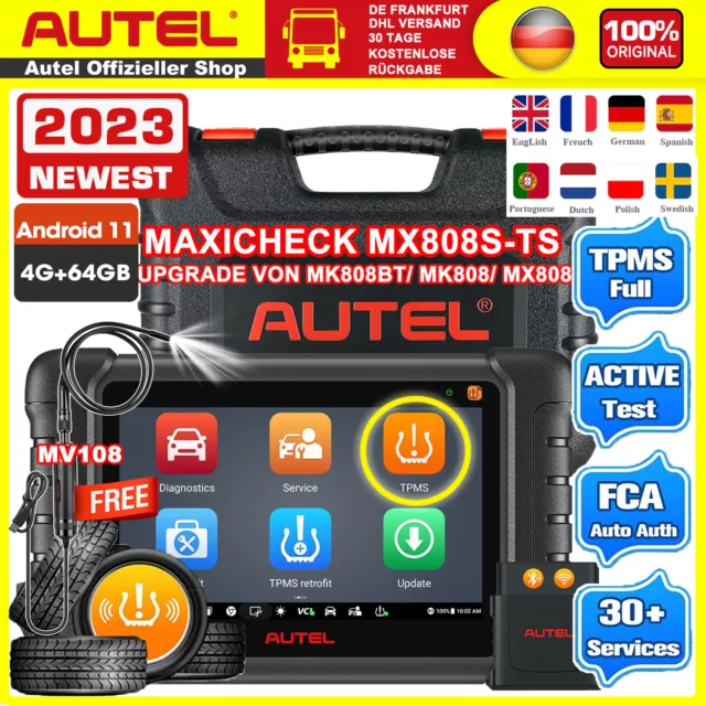 Autel MaxiCOM MX808S-TS TPMS Pro/gramming Tool Car Diagnostic Scanner Key Coding