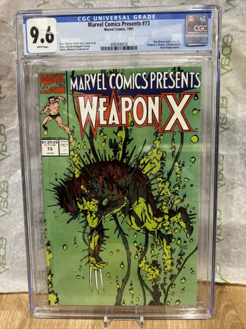 Marvel Comics Presents #73 CGC 9.6 WP ~Key Weapon X Black Knight (Marvel 1991)