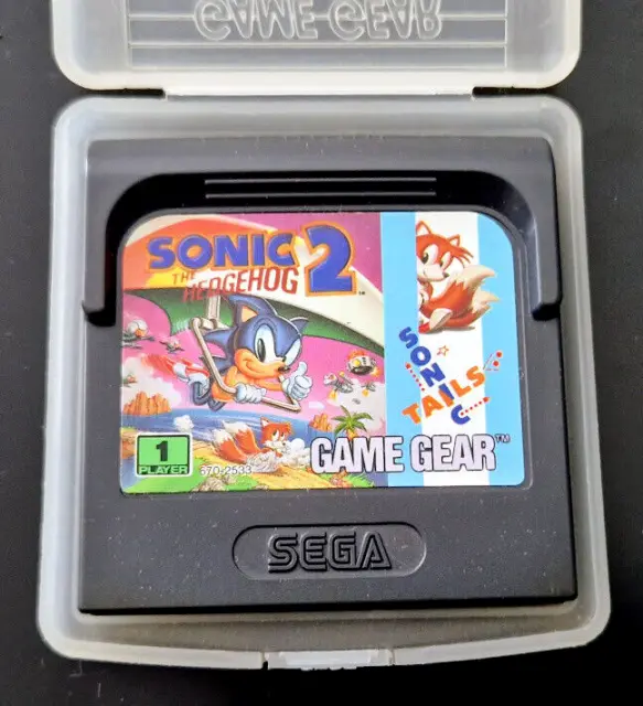 Jeu Sega Game Gear " Sonic 2 " Avec Boitier, En Francais Comme Neuf !!