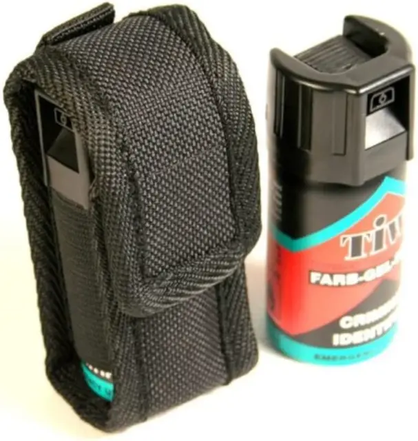 TIW FARB gel spray autodifesa con custodia cintura protettiva originale.