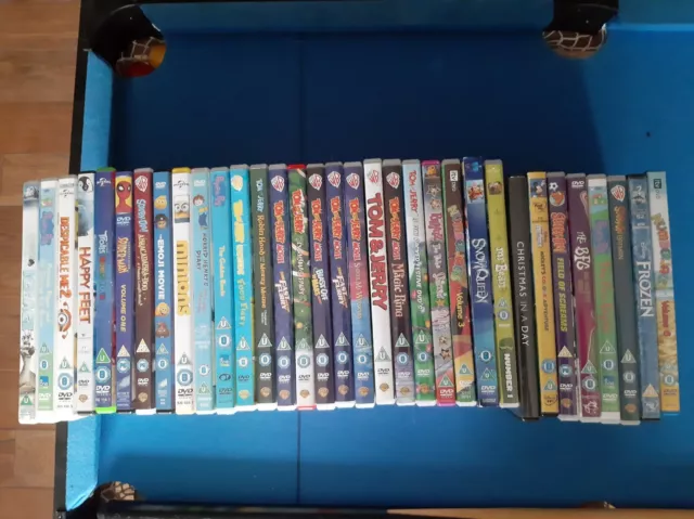 kids childrens dvd bundle job lot. 33 DVDS