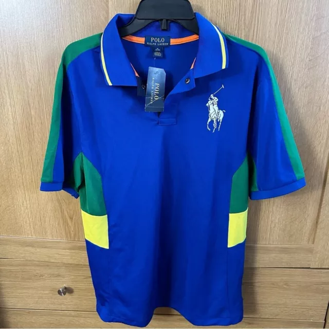 Brand New With Tags Boys Youth Polo Ralph Lauren Royal Blue Polo T-Shirt