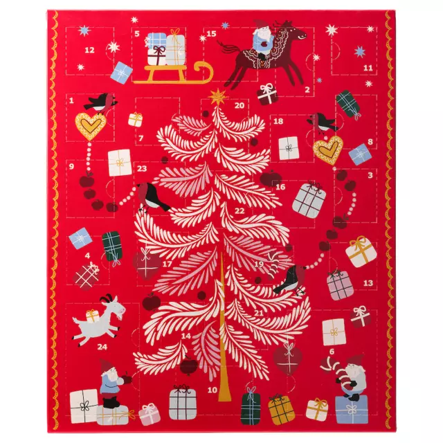 IKEA 2023 CHRISTMAS Holiday Chocolate Advent Calendar + 2 Promotional