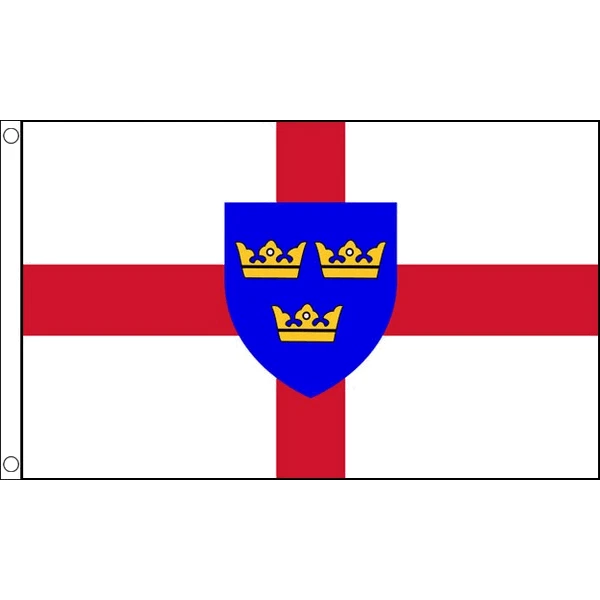 BANDIERA ANGLIA ORIENTALE 150x90cm BANDIERA EAST ANGLIA INGHILTERRA