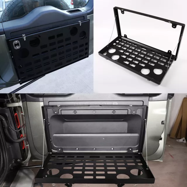 Tailgate Luggage Carrier Folding Storage Shelf For Land Rover Defender 2020-2022 3