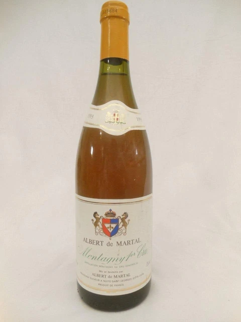 montagny albert de martal premier cru blanc 1993 - bourgogne france