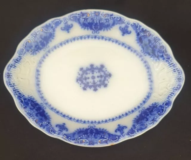 A Johnson Bros Albany Royal Serving Platter C1900 Blue and White