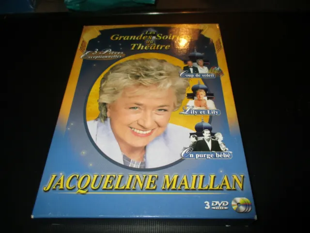 Cof 3 Dvd "Theatre Jacqueline Maillan : Coup De Soleil / Lily Et / On Purge Bebe