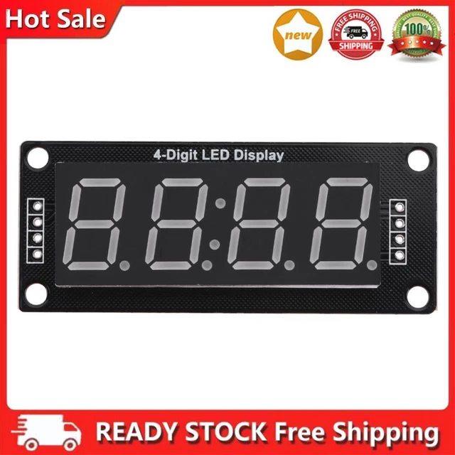 TM1637 LED DISPLAY Module 7 Segment Glow Tube Clock 0.56 Inch (Red) £5. ...