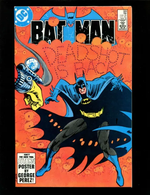 Batman #369 VFNM Hannigan Newton Deadshot Harvey Bullock Alfred Julia Remarque