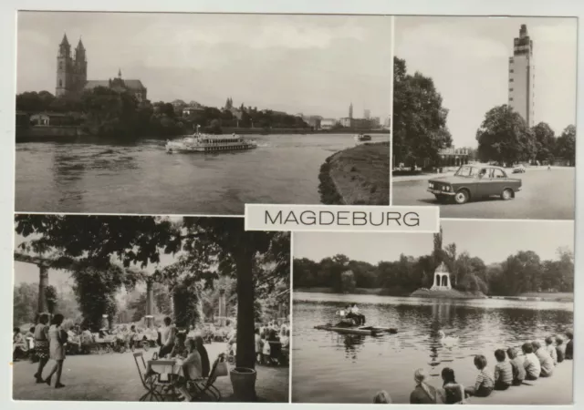 Magdeburg Elbe Aussichtsturm Seeterrasse Adolf-Mittag-See Kulturpark Rotehorn