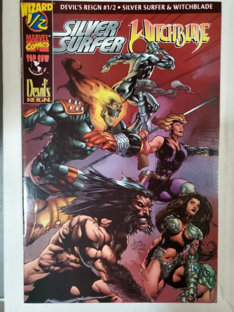 Silver Surfer / Witchblade Devil's Reign # 1/2 w/COA, Wolverine, Ghost Rider, NM