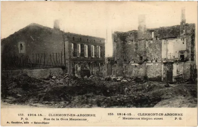 CPA Militaire Clermont-en-Argonne - Rue de la Gare Meusienne (91875)