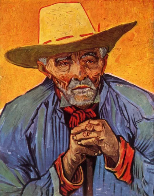 Dream-art Oil painting Vincent Van Gogh - Old man Portrait of Patience Escalier
