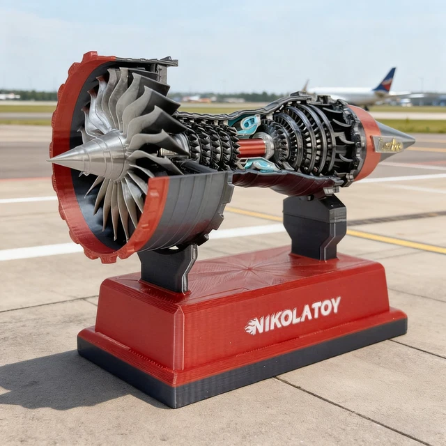 TR900 SUPER TURBOFAN Engine 12cm Mini Model Kit Electric Motor ...