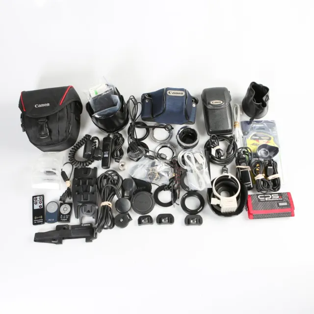 Lot of Canon Autofocus / Digital Camera Accessories (Untested)