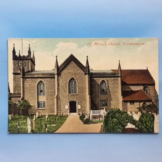 Littlehampton Postcard C1910 St Mary'S Parish Church Sussex